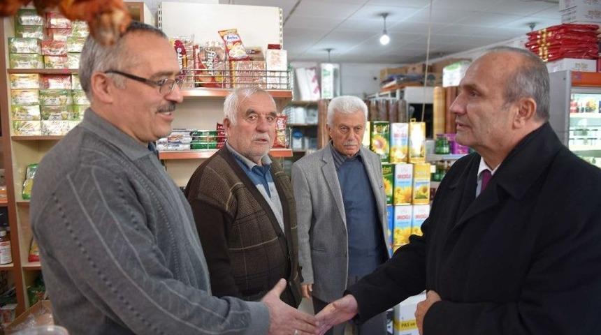 Başkan Arslan, Esnaf Ve Vatandaşları Ziyaret Etti