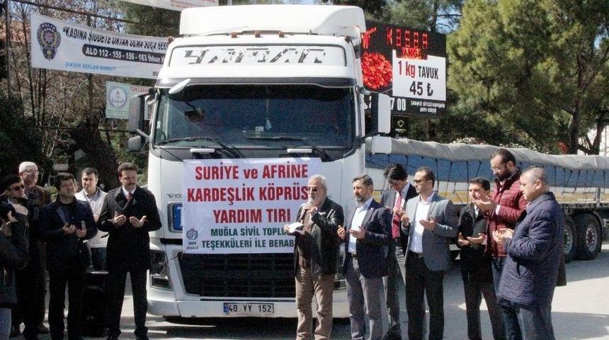 Suriye Ve Afrin&rsquo;e Yardım Tır&rsquo;ı Yola &Ccedil;ıktı