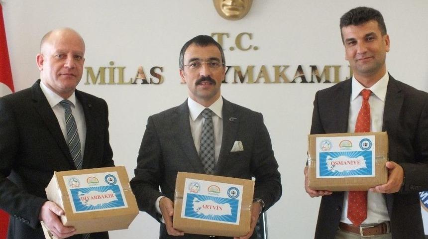 Milas&rsquo;tan &lsquo;81 İlde 81 &Ouml;ğretmene&rsquo; &Ouml;zel Hediye