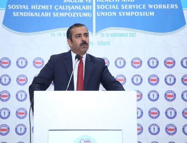 Uluslararası Sağlık Ve Sosyal Hizmet Çalışanları Sendikaları Sempozyumu Başladı