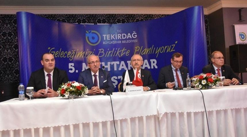 Tekirdağ Muhtarlar &Ccedil;alıştayı Kemal Kılı&ccedil;daroğlu&rsquo;nun Katılımı İle Ger&ccedil;ekleşti