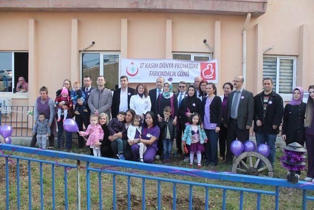 Premat&uuml;re Bebek Farkındalık Buluşmasında Fidan Diktiler 2