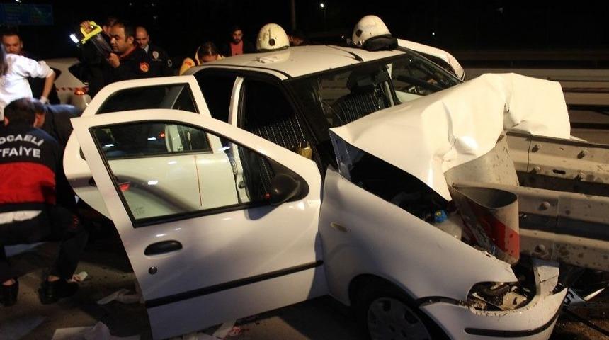 Kamyon Otomobile Arkadan &Ccedil;arptı: 4 Yaralı