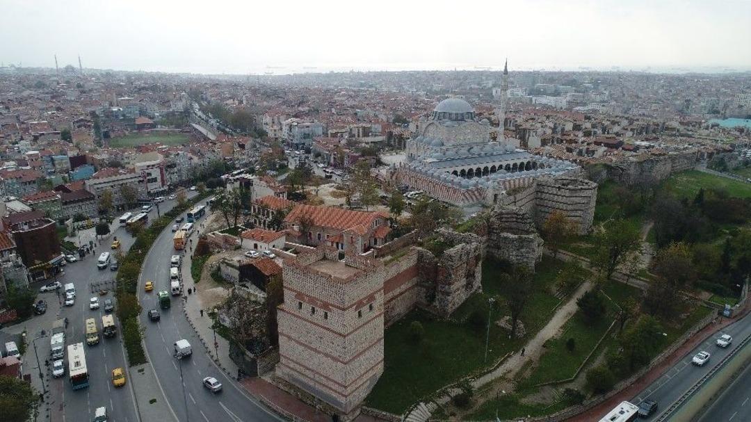 (&ouml;zel Haber) Restorasyonu Tamamlanan Aya Yorgi Rum Ortodoks Kilisesi Havadan G&ouml;r&uuml;nt&uuml;lendi