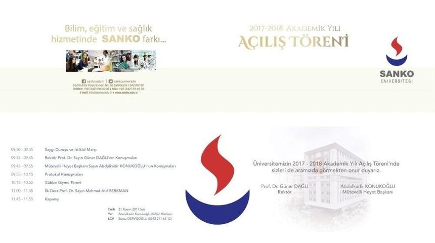 Sanko &Uuml;niversitesi Akademik A&ccedil;ılış T&ouml;reni
