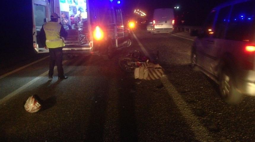 Motosiklet Takla Attı: 1 Yaralı