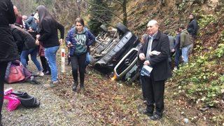 Giresun’da Yolcu Minibüsü Kaza Yaptı: 16 Yaralı