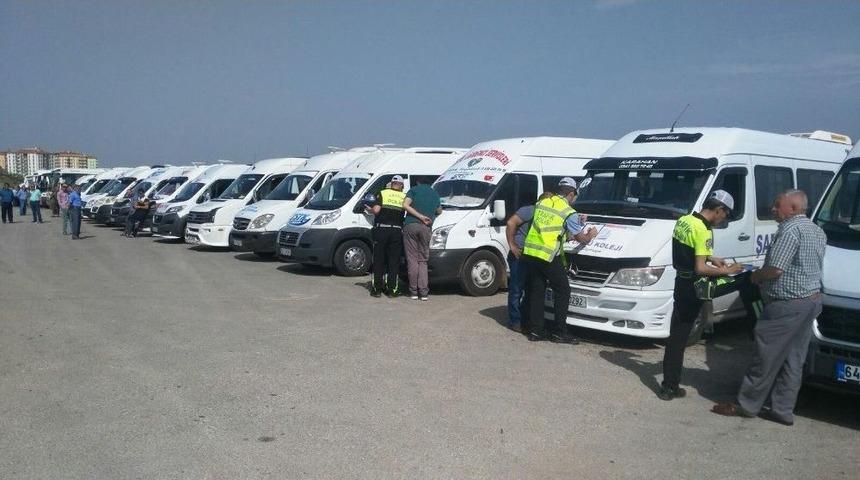 Uşak&rsquo;ta Servis Ara&ccedil;ları Denetlendi