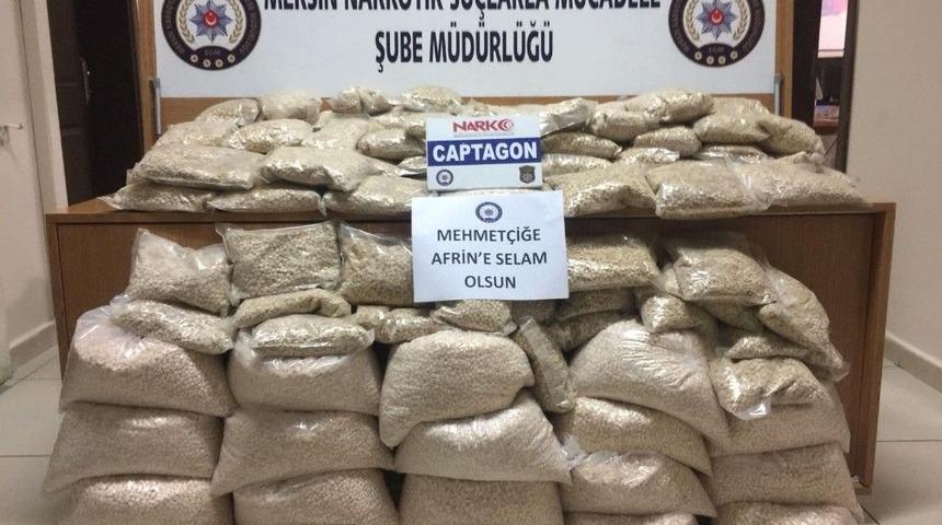 Mersin&rsquo;de 1 Milyon 220 Bin Adet Uyuşturucu Hap Ele Ge&ccedil;irildi