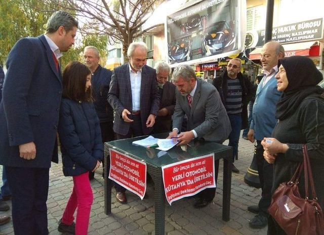 Başkan Kamil Saraçoğlu’ndan ’yerli Otomobil Kütahya’da Üretilsin’ Kampanyasına Destek