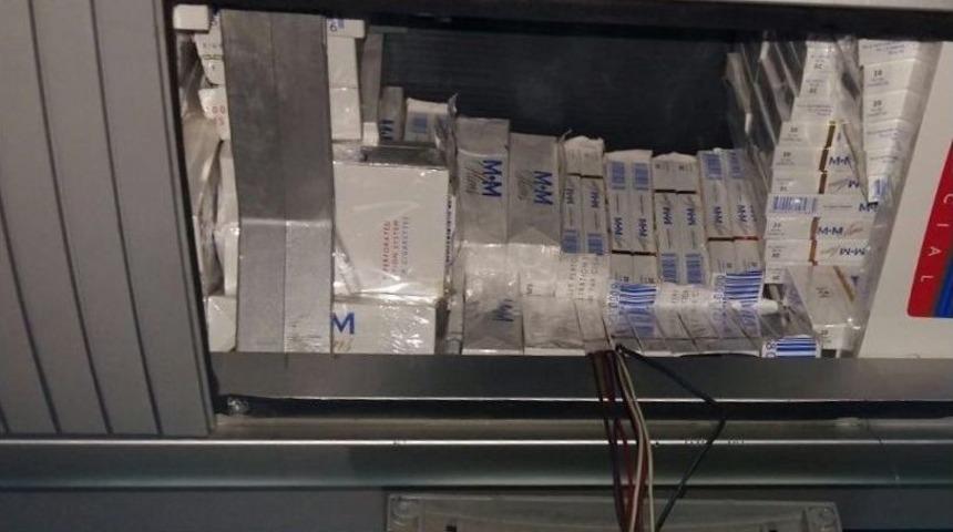 Havalandırmada 7 Bin 500 Paket Ka&ccedil;ak Sigara Elege&ccedil;irildi