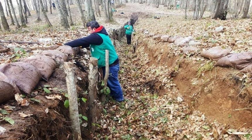 Servetiye Siperlerinde Bakım Ve Onarım Yapılıyor