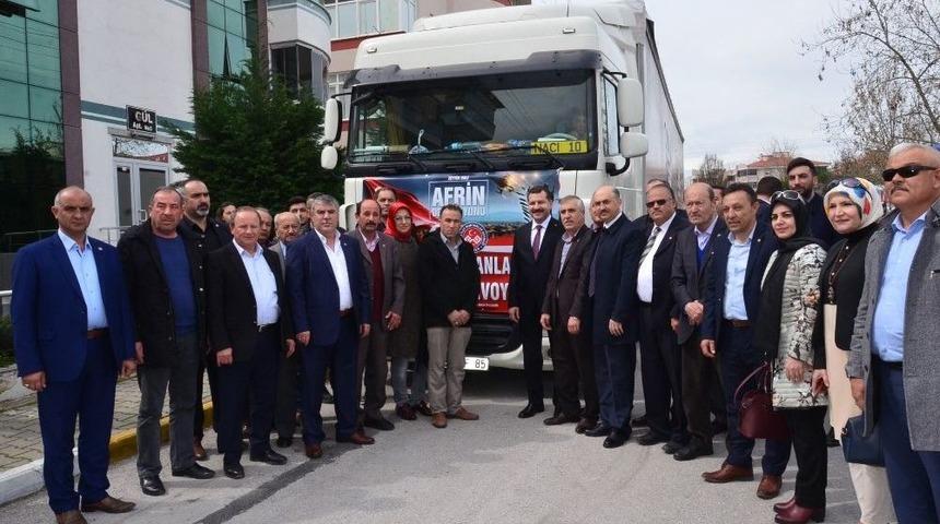 Karesi&rsquo;den Afrin&rsquo;e Destek Tır&rsquo;ı
