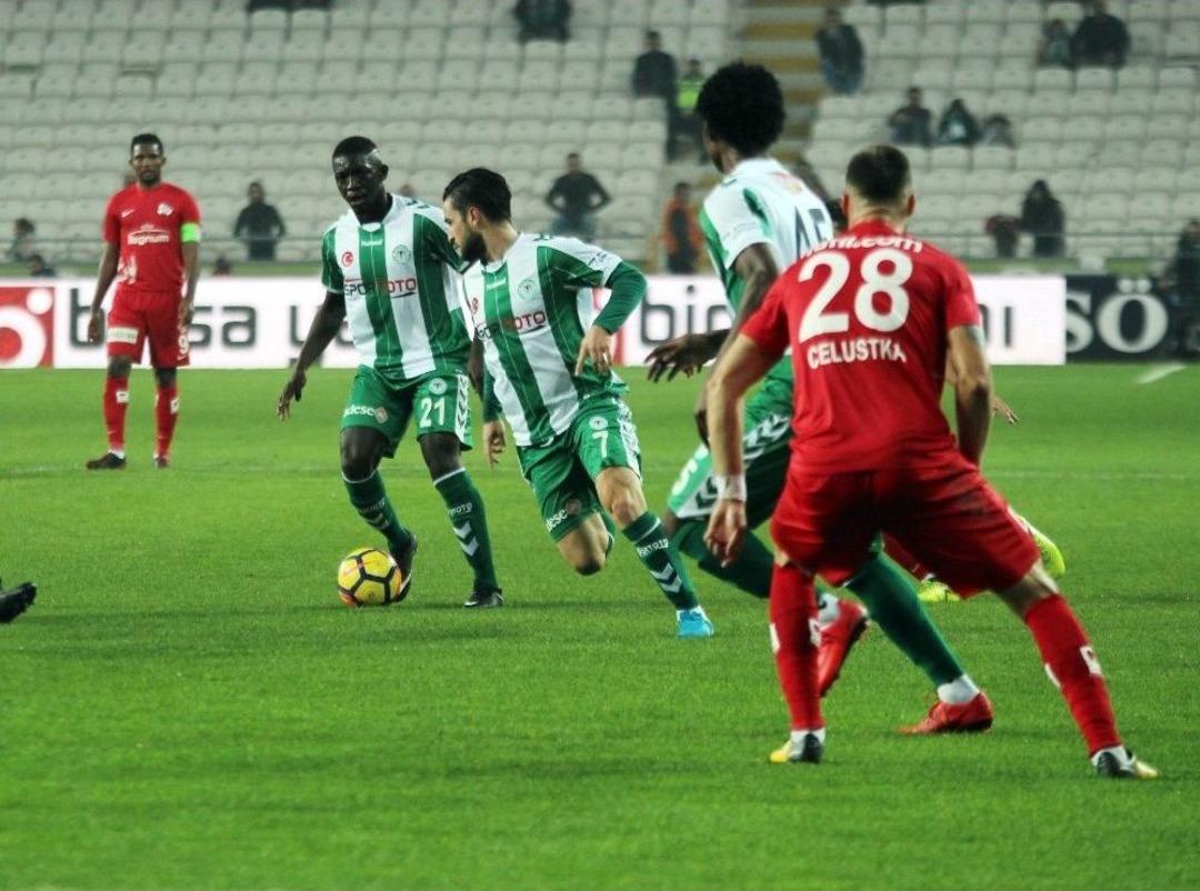 S&uuml;per Lig: Atiker Konyaspor: 1 - Antalyaspor: 1 (ma&ccedil; Sonucu)