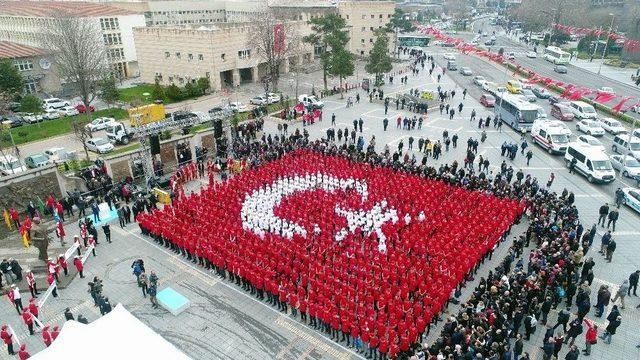 Kayseri’den Mehmetçiğe Bin Bayraklı Selam