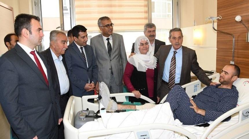 Vali Kalkancı&rsquo;dan Afrin Gazisine Ziyaret