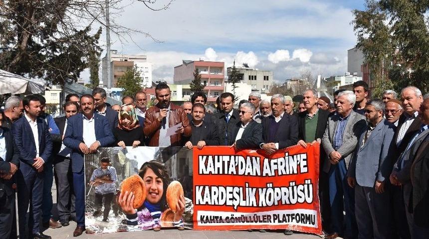 Kahta&rsquo;da Afrin İ&ccedil;in Yardım Kampanyası Başlatıldı