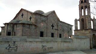 Tarihi Kiliseye Duvar Yazısı