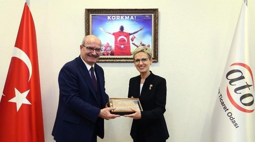 Avusturya Büyükelçisi Tilly’den Ato’ya Ziyaret