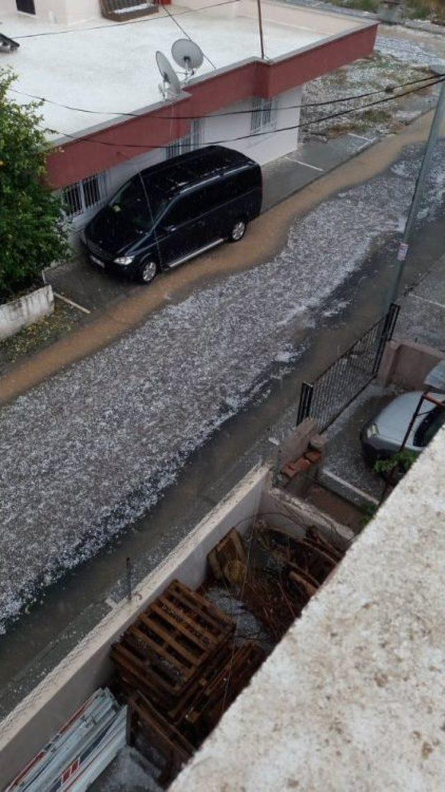 Mersin’de Dolu Yağışı Etkili Oldu