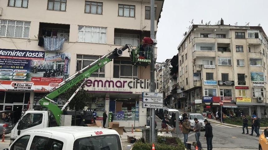 Ak&ccedil;akoca&rsquo;da Mobese Kameraları Yenilendi