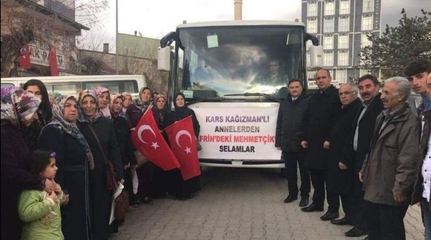Kağızmanlı Kadınlardan Zeytin Dalı Operasyonuna Anlamlı Destek