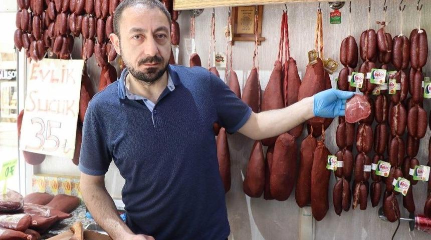 Kayseri&rsquo;de Pastırmanın Dilimi 1 Tl Oldu