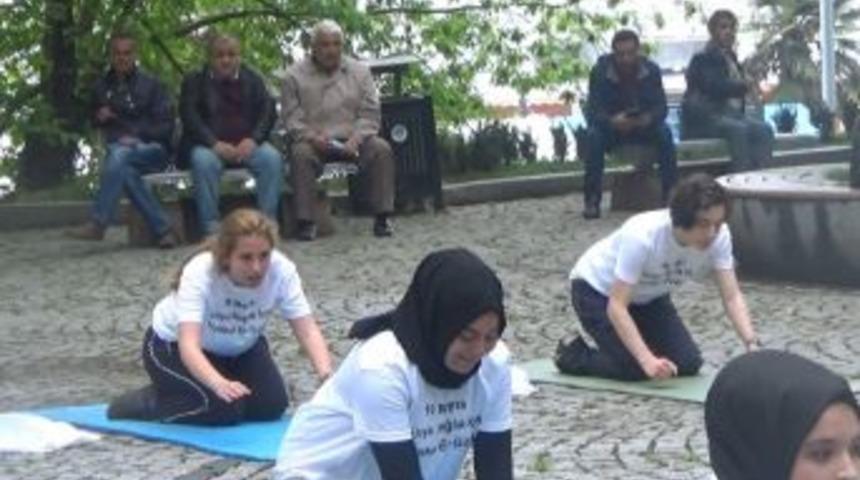 Sokakta Aerobik Yaptılar