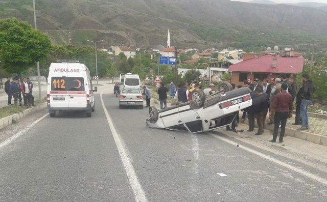 Çocuk Sürücünün Kullandığı Otomobil Takla Attı: 2 Yaralı