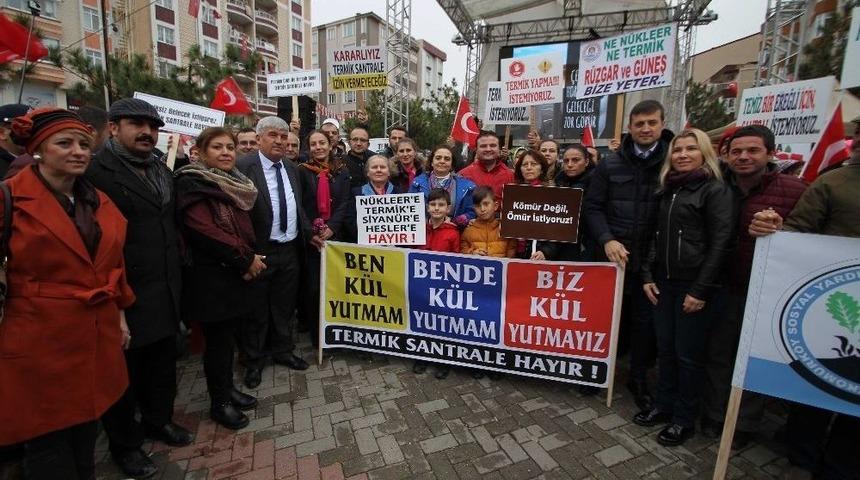 &Ccedil;erkezk&ouml;y Ve Kapaklı&rsquo;da &ldquo;termik Santral İstemiyoruz&rdquo; Mitingi