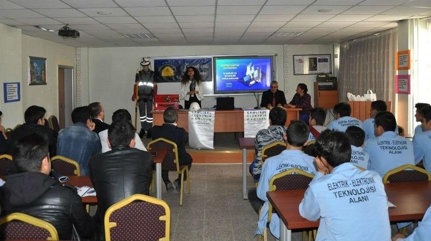 &Ccedil;edaş&rsquo;tan Meslek Lisesi &Ouml;ğrencilerine İş Sağlığı Ve G&uuml;venliği Eğitimi