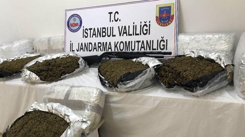 Jandarmadan L&uuml;ks Rezidansa Uyuşturucu Baskını