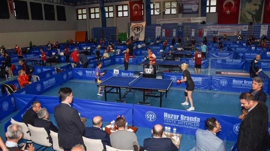 Adana&rsquo;da 6. Veteran Masa Tenisi Turnuvası Başladı