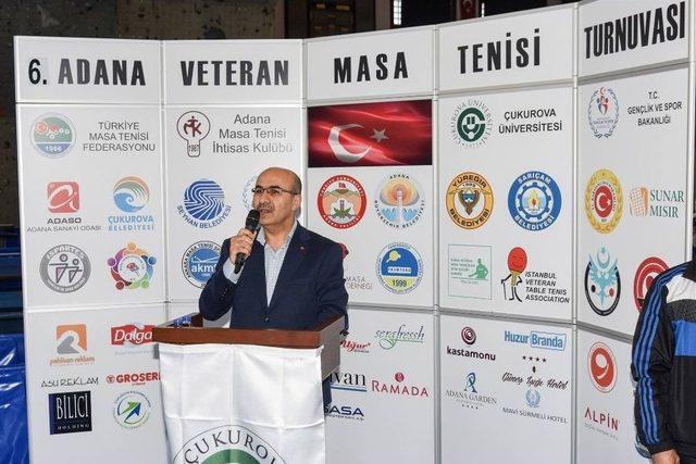 Adana’da 6. Veteran Masa Tenisi Turnuvası Başladı