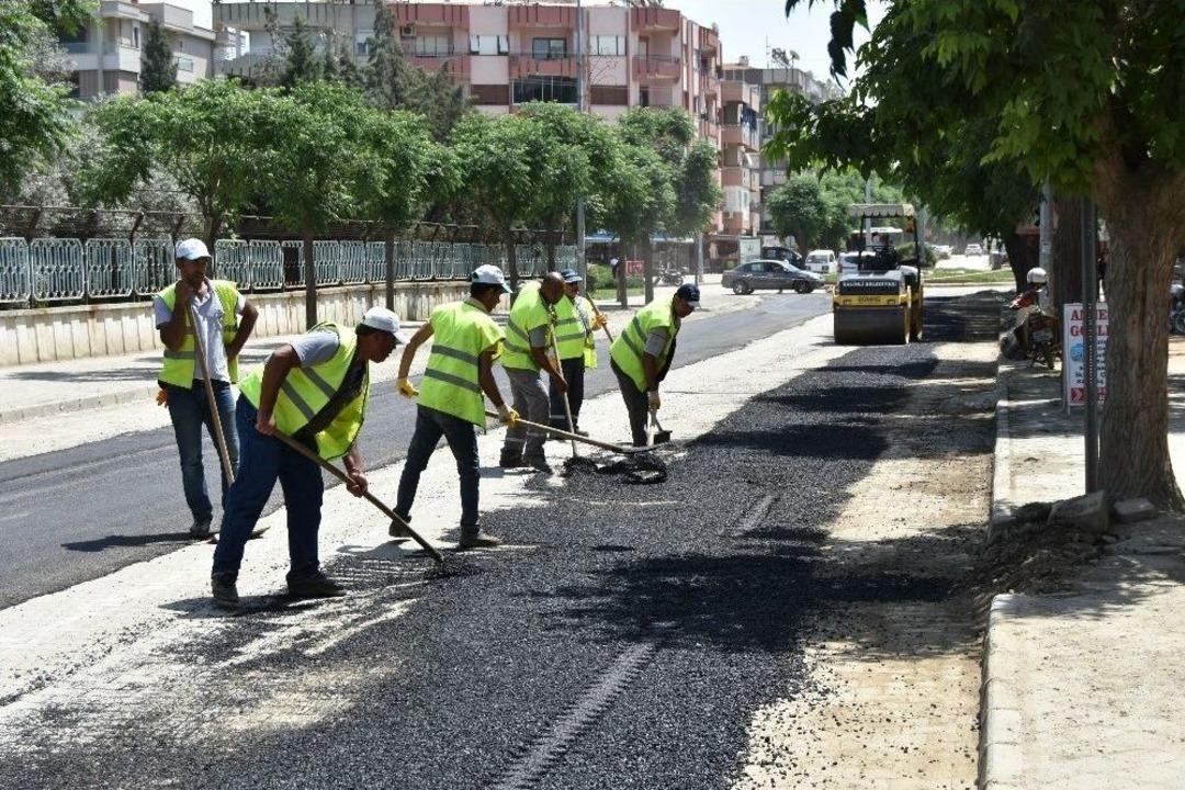 Salihli Belediyesi&rsquo;nden Asfalt Kaplama &Ccedil;alışması