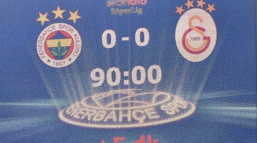 Bu Sezon İki Derbi De 0-0 Bitti