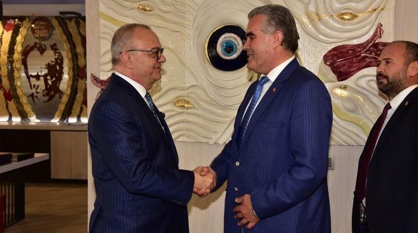 Başkan Erg&uuml;n Şof&ouml;rler Odasını Kabul Etti