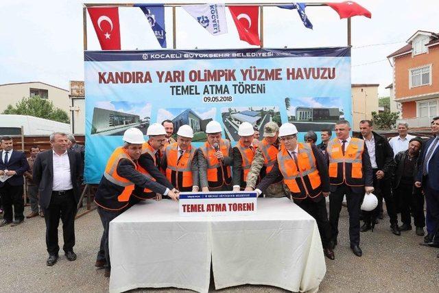 Kandıra Yarı Olimpik Yüzme Havuzunun Temeli Atıldı