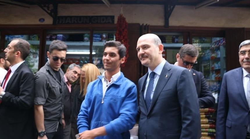 Bakan Soylu Gaziantep Esnafını Ziyaret Etti