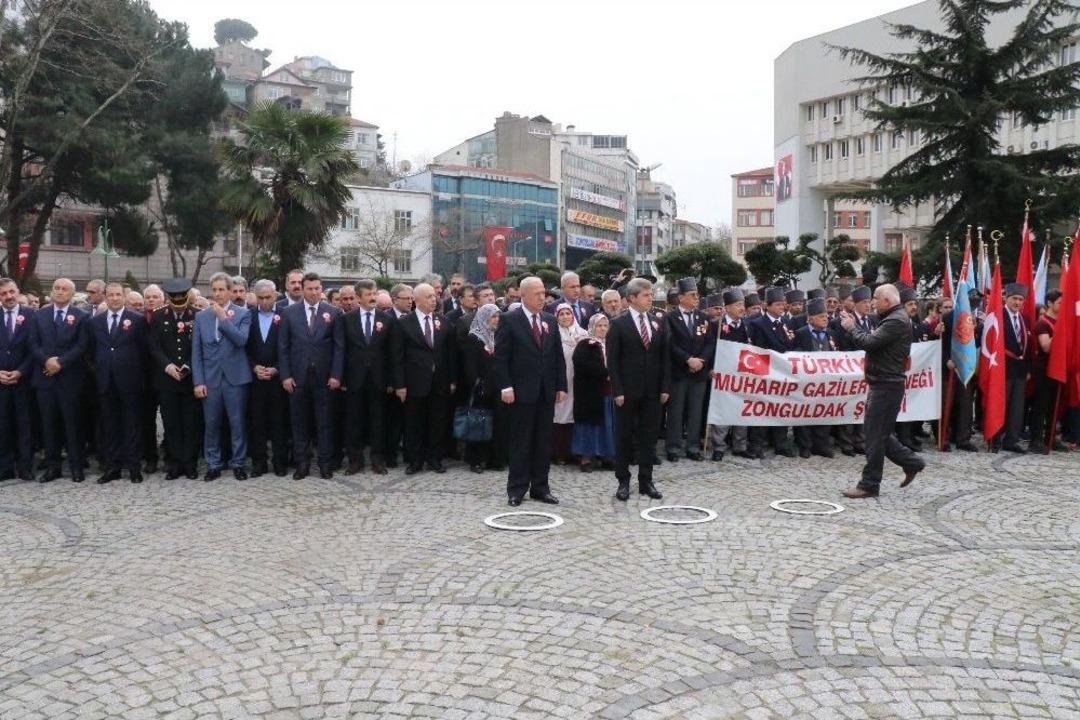 Zonguldak&rsquo;ta 18 Mart Şehitler G&uuml;n&uuml; Anma T&ouml;reni