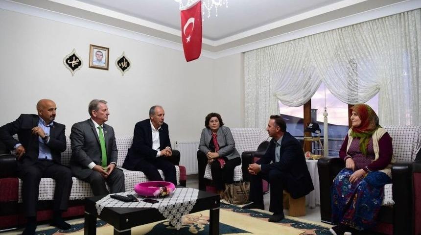 Cumhurbaşkanı Adayı Muharrem İnce, Şehit Polis Yıldırım’ın Baba Evini Ziyaret Etti