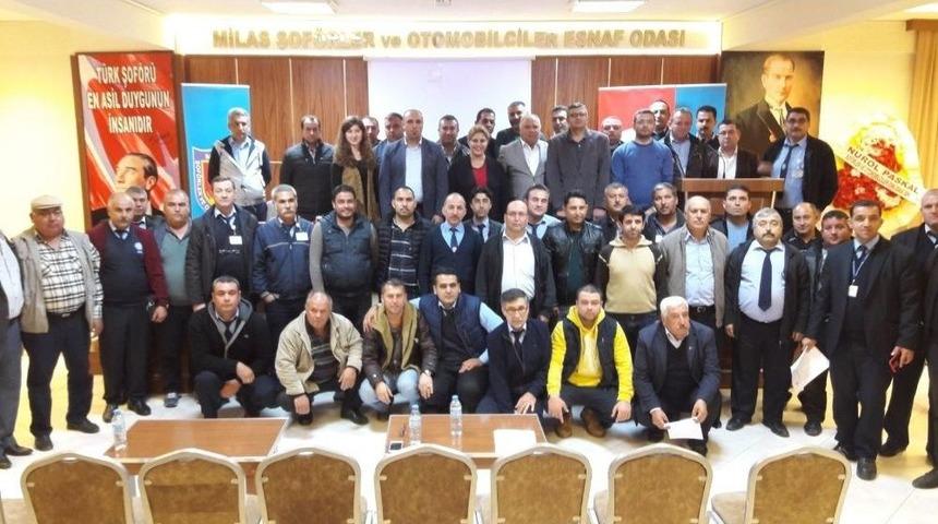 Milas&rsquo;ta Şof&ouml;rlere &lsquo;&ouml;fke Kontrol&uuml;&rsquo; Eğitimi