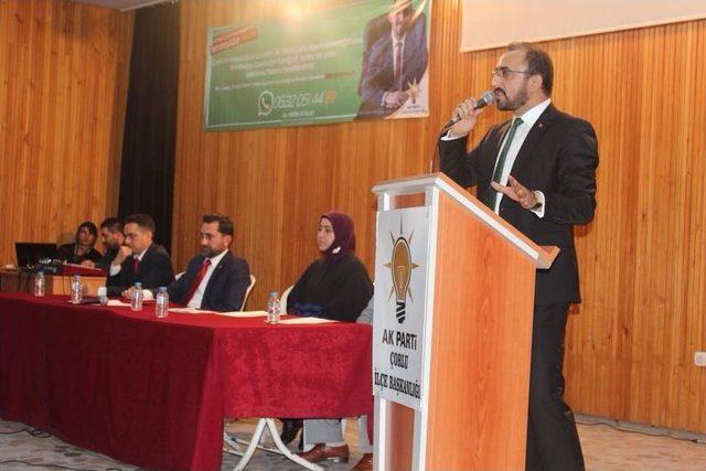 Ak Parti &Ccedil;orlu İl&ccedil;e Teşkilatı Dayanışma Toplantısı 1