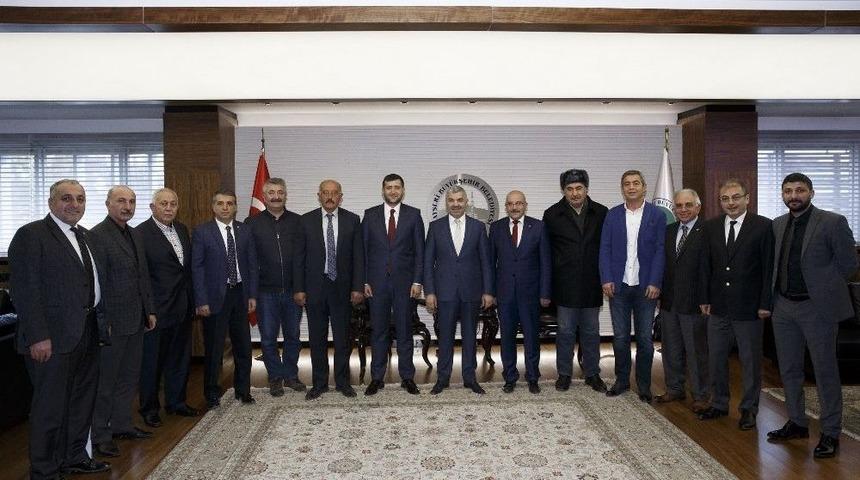 Başkan &Ccedil;elik, Mhp İl Başkanı Ersoy Ve Mhp&rsquo;nin Meclis Grubu İle G&ouml;r&uuml;şt&uuml;