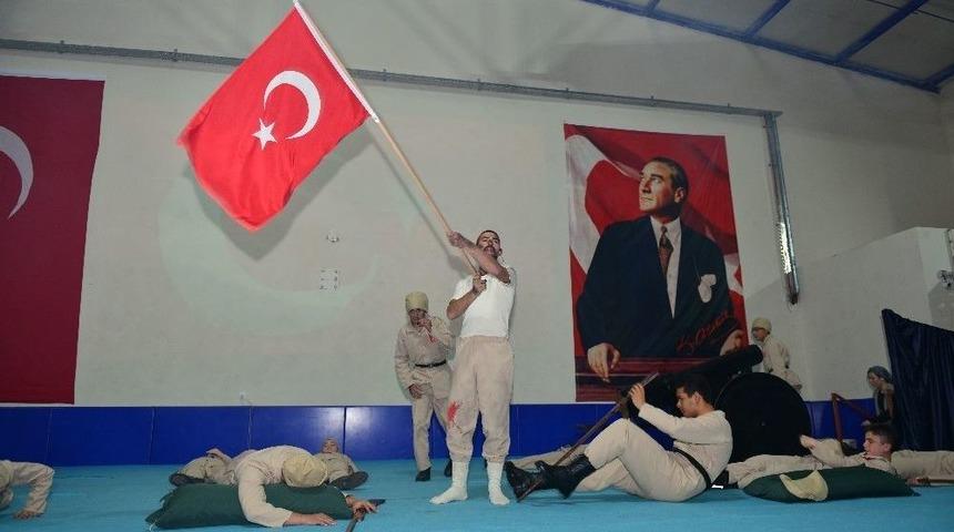 Kumluca&rsquo;da &Ccedil;anakkale Ruhu Canlandırıldı