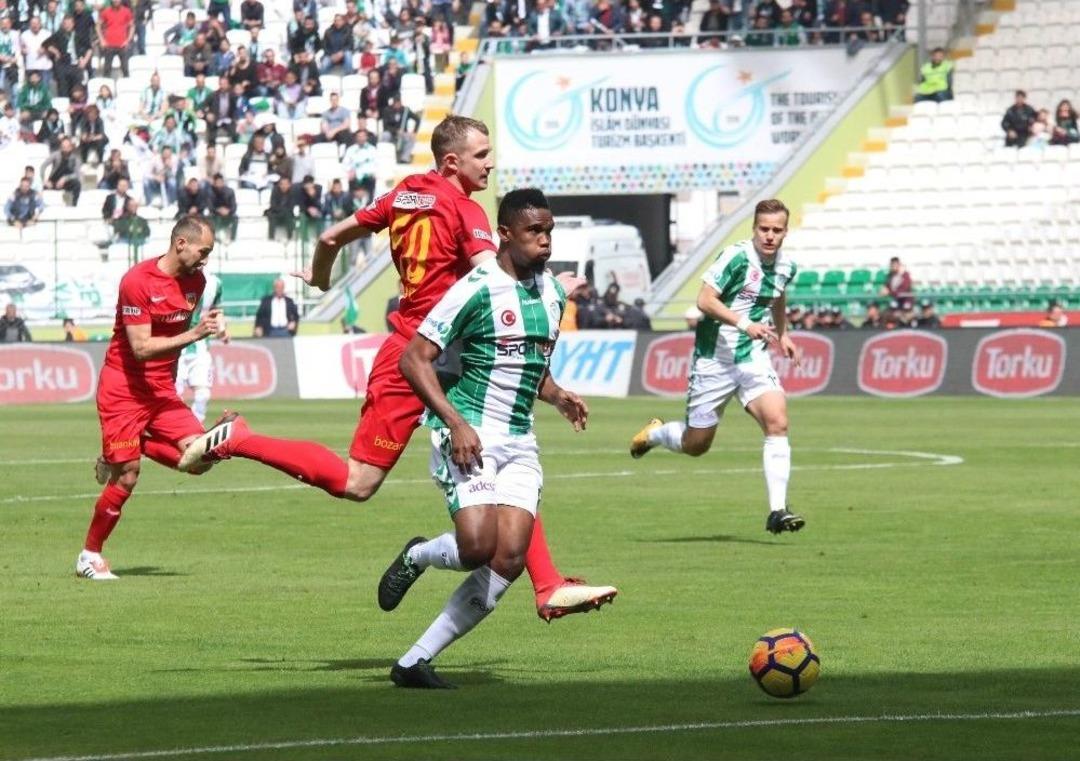 Spor Toto S&uuml;per Lig 26. Hafta: Atiker Konyaspor: 1 - Kayseri Spor: (ilk Yarı)