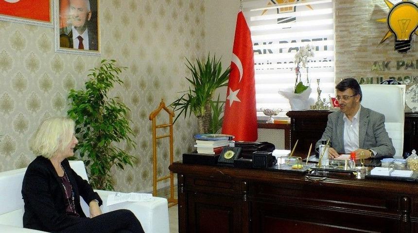 Abd Adana Konsolosundan Başkan T&uuml;rkmenoğlu&rsquo;na Ziyaret