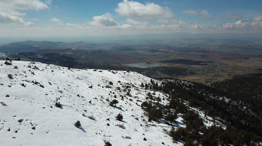 Konya&rsquo;da Bahar Derbent&rsquo;te Kış Yaşanıyor