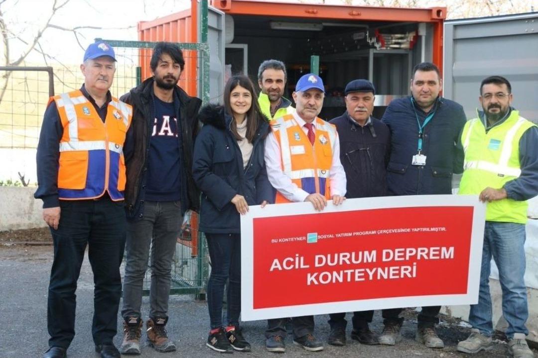 Ey&uuml;psultan Belediyesi Yaşanabilecek Doğal Afetlere Karşı İhtiya&ccedil; Konteyneri Hazırladı