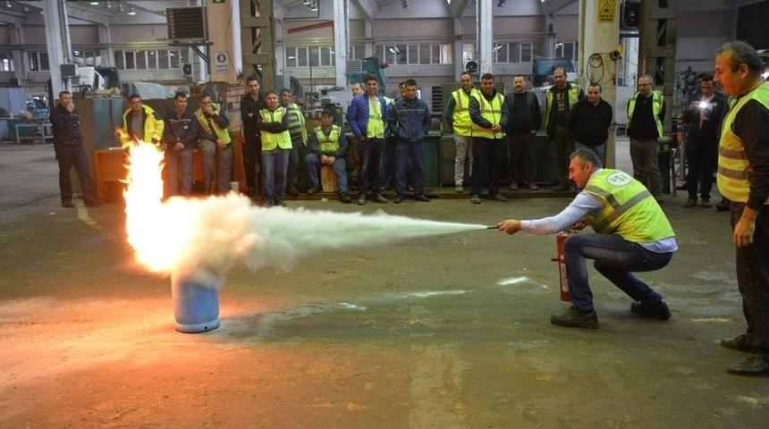 Dsi&rsquo;de Yangın S&ouml;nd&uuml;rme Tatbikatı Yapıldı